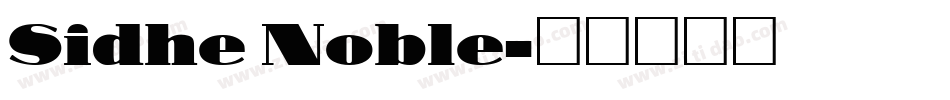 Sidhe Noble字体转换